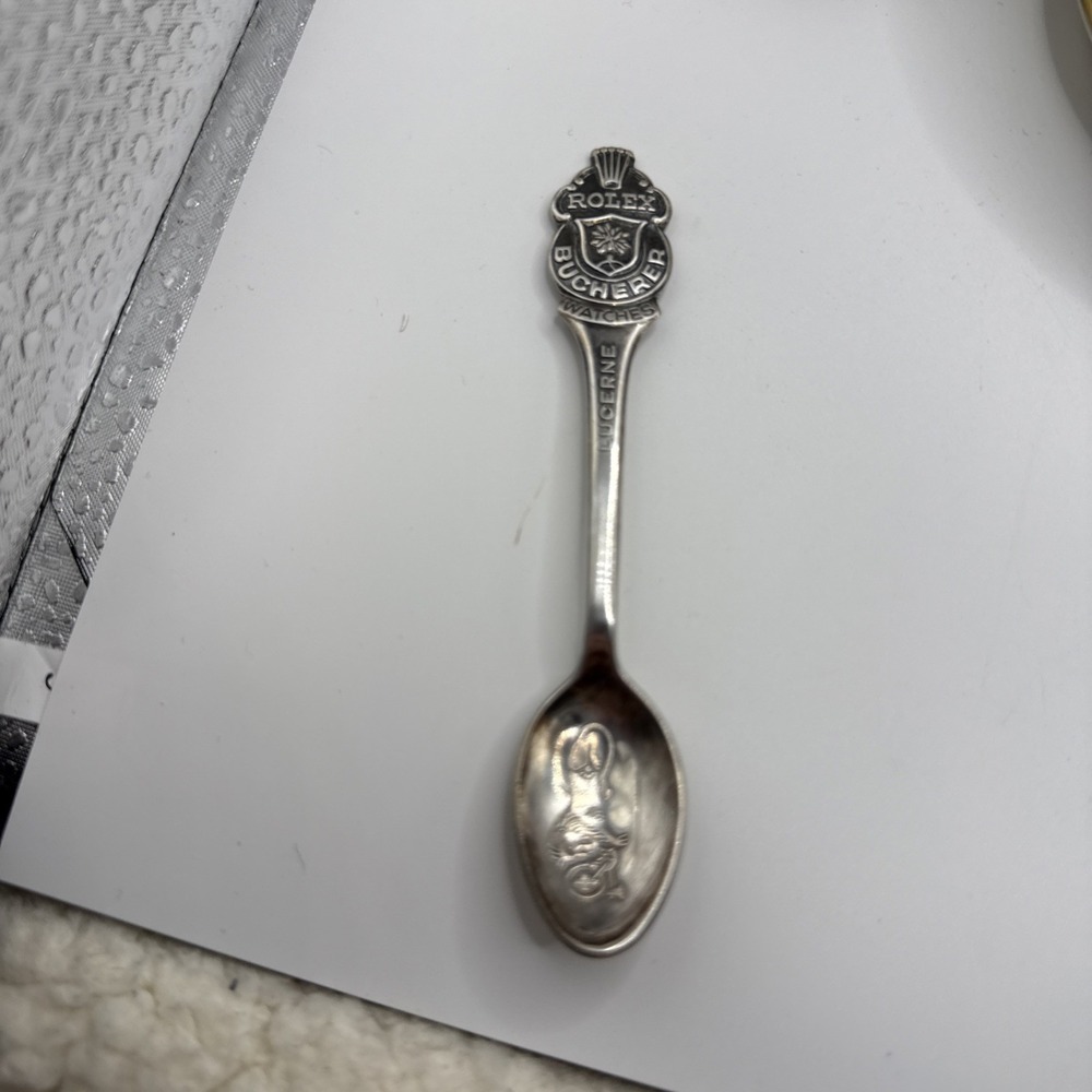 Vintage Rolex Bucherer Watches Souvenir Lucerne Spoon Marked B 69